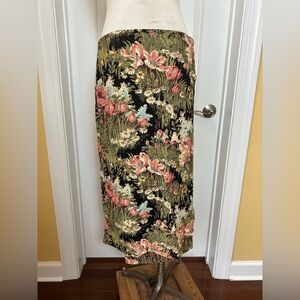 Vintage 1980s Melissa Robyn Floral wrap skirt Large 33-34” Waist